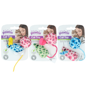 Pawise Cat Toy - Mice & Ball