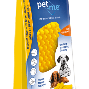 Pet+Me Dog Hair Brush Kort haar Geel