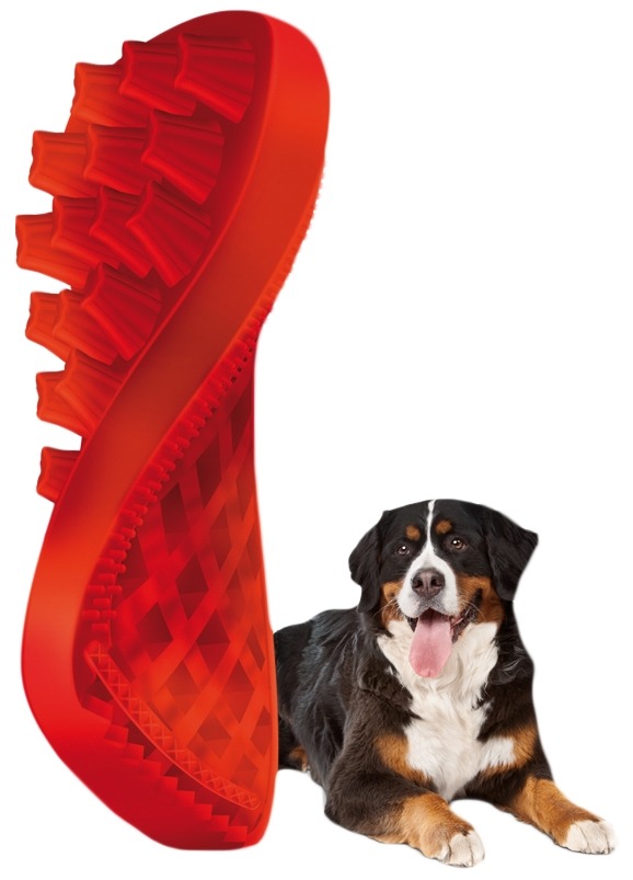 Pet+Me Dog Hair Brush Lang haar Rood - Afbeelding 4