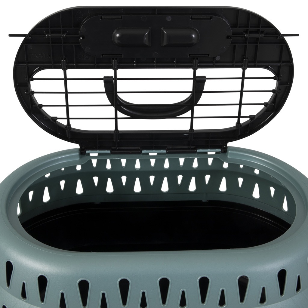 Petmate Top Load Cat Kennel Pearl Green Frost - Afbeelding 2