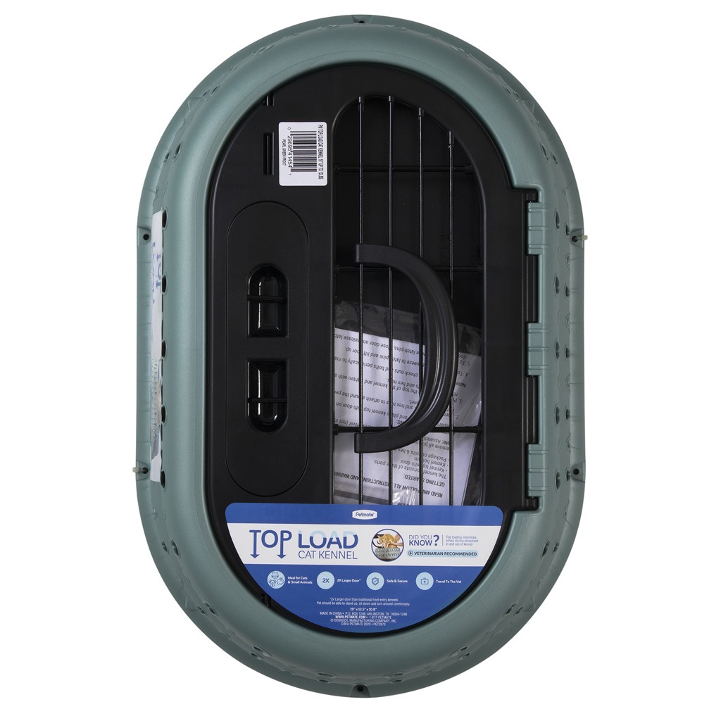 Petmate Top Load Cat Kennel Pearl Green Frost - Afbeelding 5
