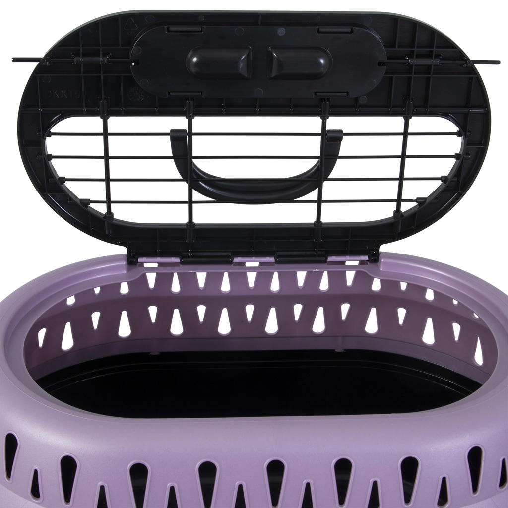 Petmate Top Load Cat Kennel Pearl Bubble Grape - Afbeelding 2