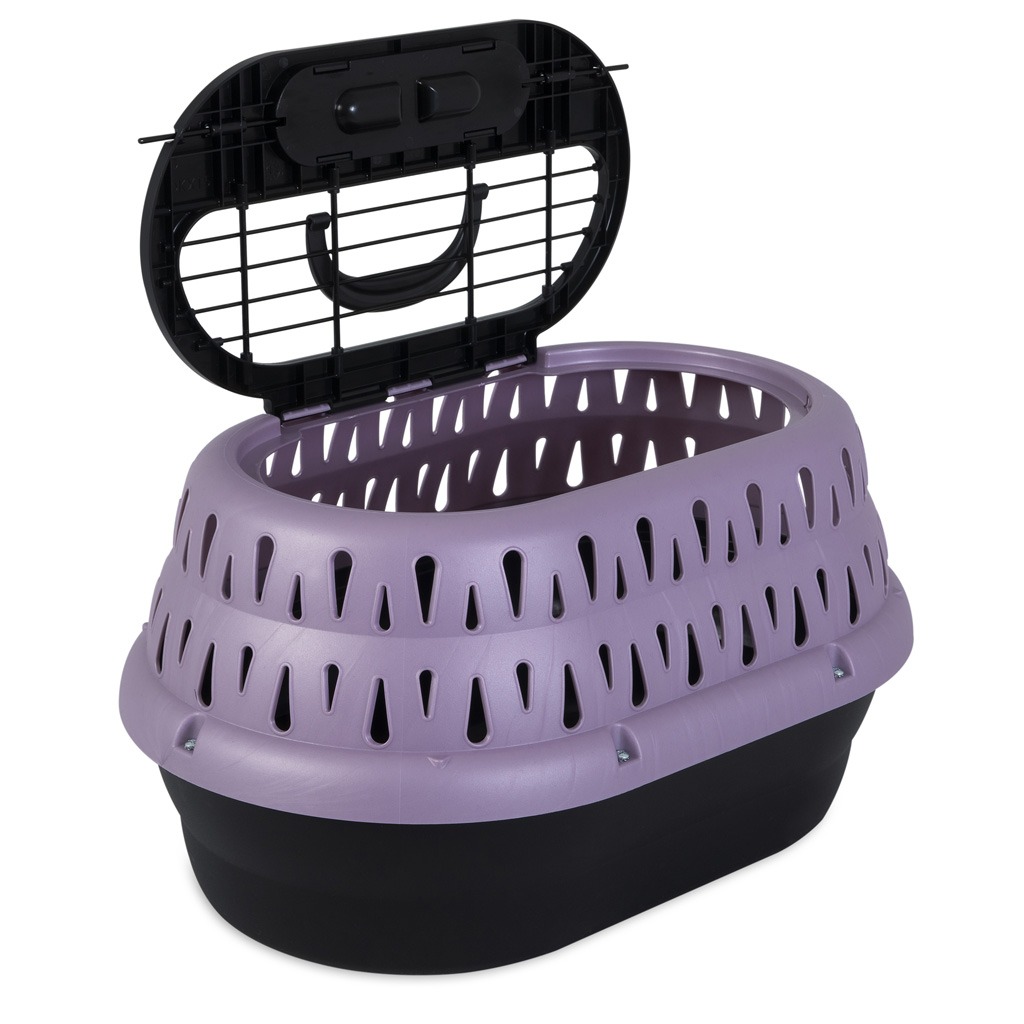 Petmate Top Load Cat Kennel Pearl Bubble Grape - Afbeelding 3