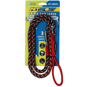 Petsport Triple Safe Leash Rood 1,2 m