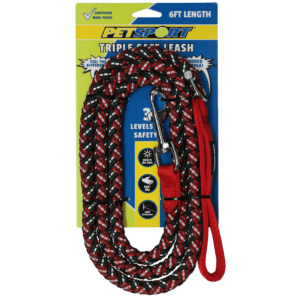Petsport Triple Safe Leash Rood 1,8 m