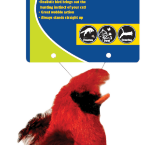 Petsport Feathered Kitty Wobbler Rood