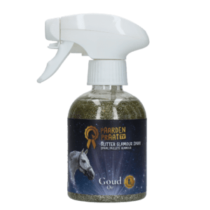 Paardenpraat TV Glitter Glamour Spray Goud