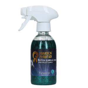 Paardenpraat TV Glitter Glamour Spray Turquoise