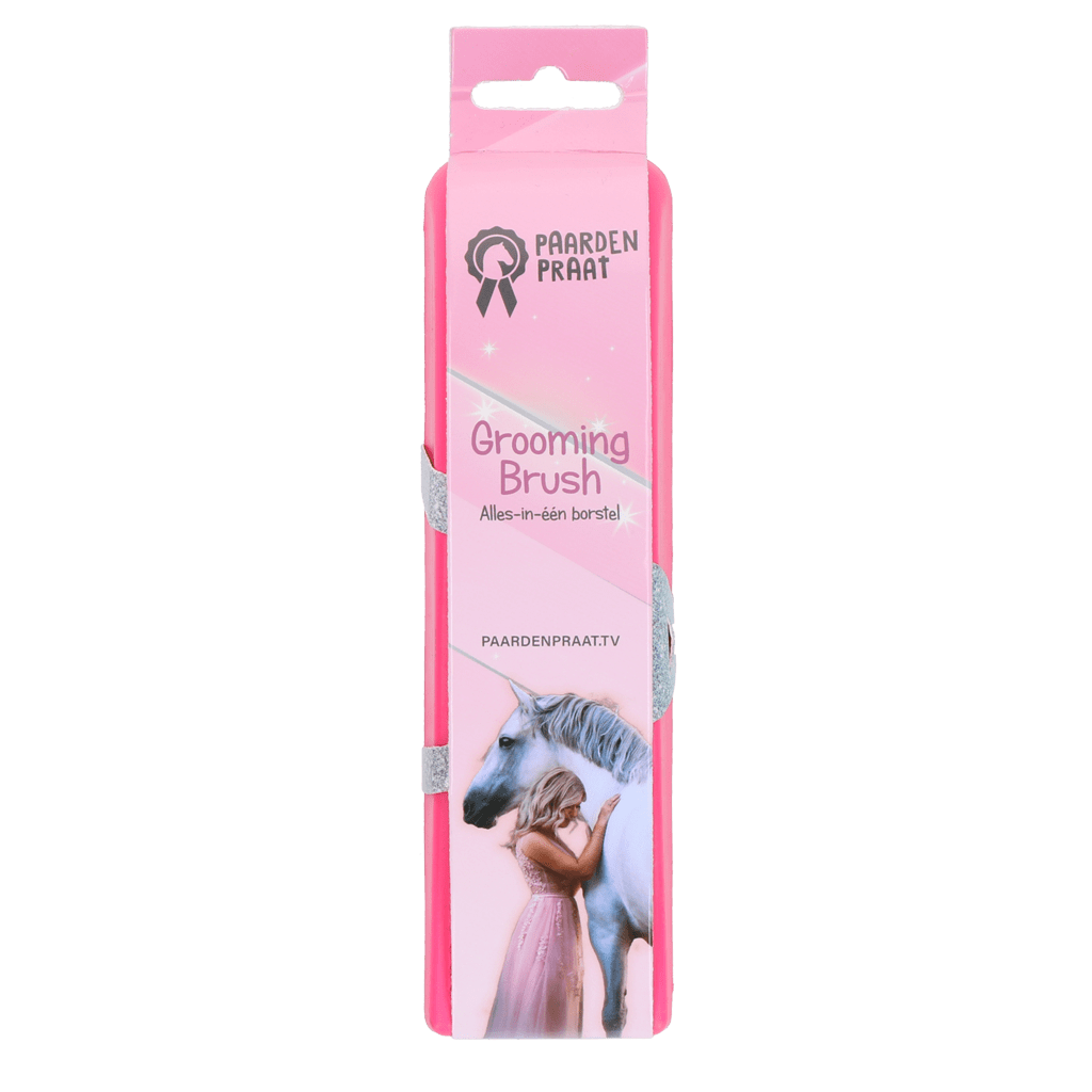 Paardenpraat Grooming Brush Roze M