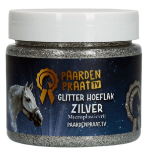Paardenpraat TV Glitter Hoeflak Zilver