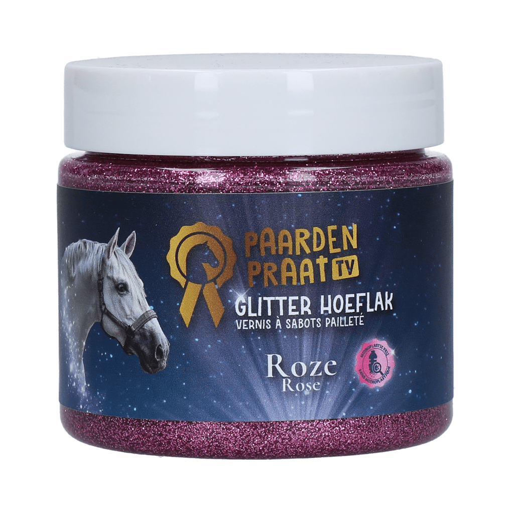 Paardenpraat TV Glitter Hoeflak Roze