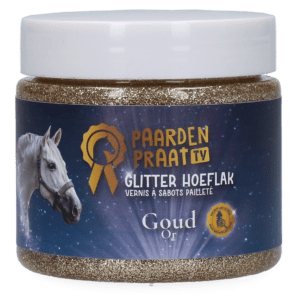 Paardenpraat TV Glitter Hoeflak Goud