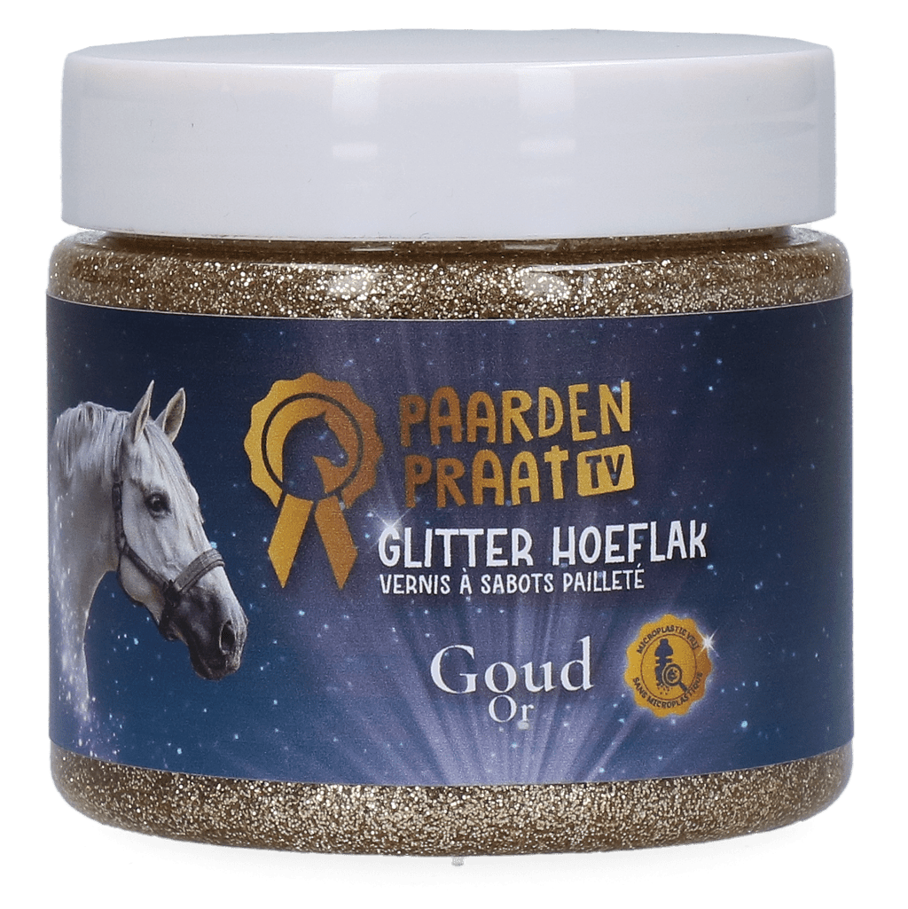 Paardenpraat TV Glitter Hoeflak Goud