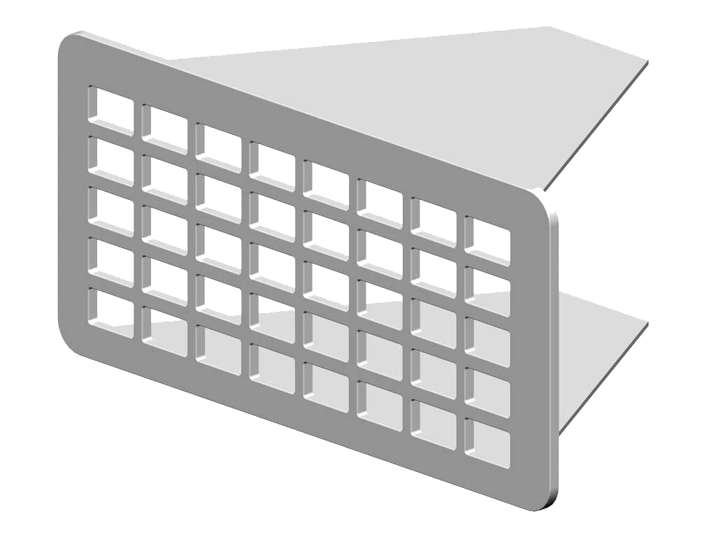 RenoFix RVS Renovatierooster 5 x 10,5 cm