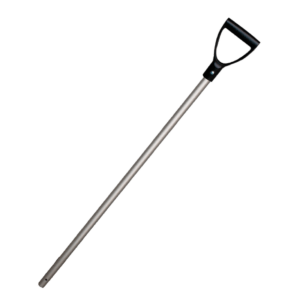 Schop steel aluminium 28x105 cm Zwart handvat