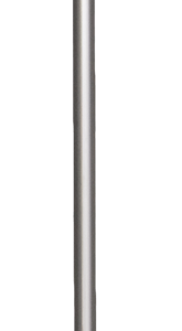 Schop steel aluminium 28x105 cm Donkerblauw handvat