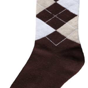 Ruitersok bruin/beige/wit 43-46