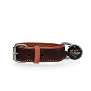 Spotted! Pro Leren Halsband Bruin 3 x 60 cm