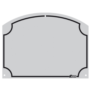 Stal Naamplaatje 70x95 mm