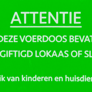 Sticker Onvergiftigd / Slagval