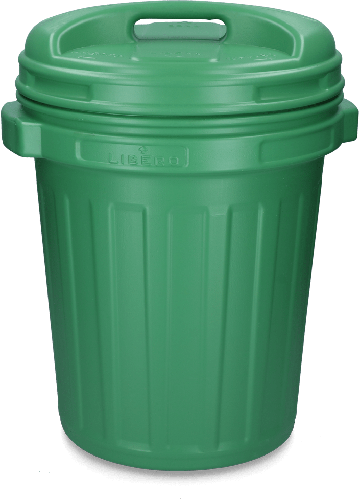Voerton met draaisluiting 40 liter Black Groen - Afbeelding 2