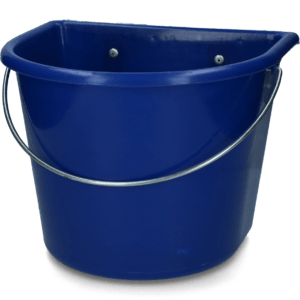 vPlast Voerbak met haken & hengsel 15 l Donkerblauw