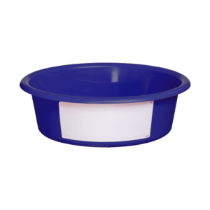 Voerbak 6 l Blauw (met wit label)