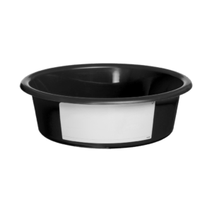 Voerbak 6 l Zwart (met wit label)