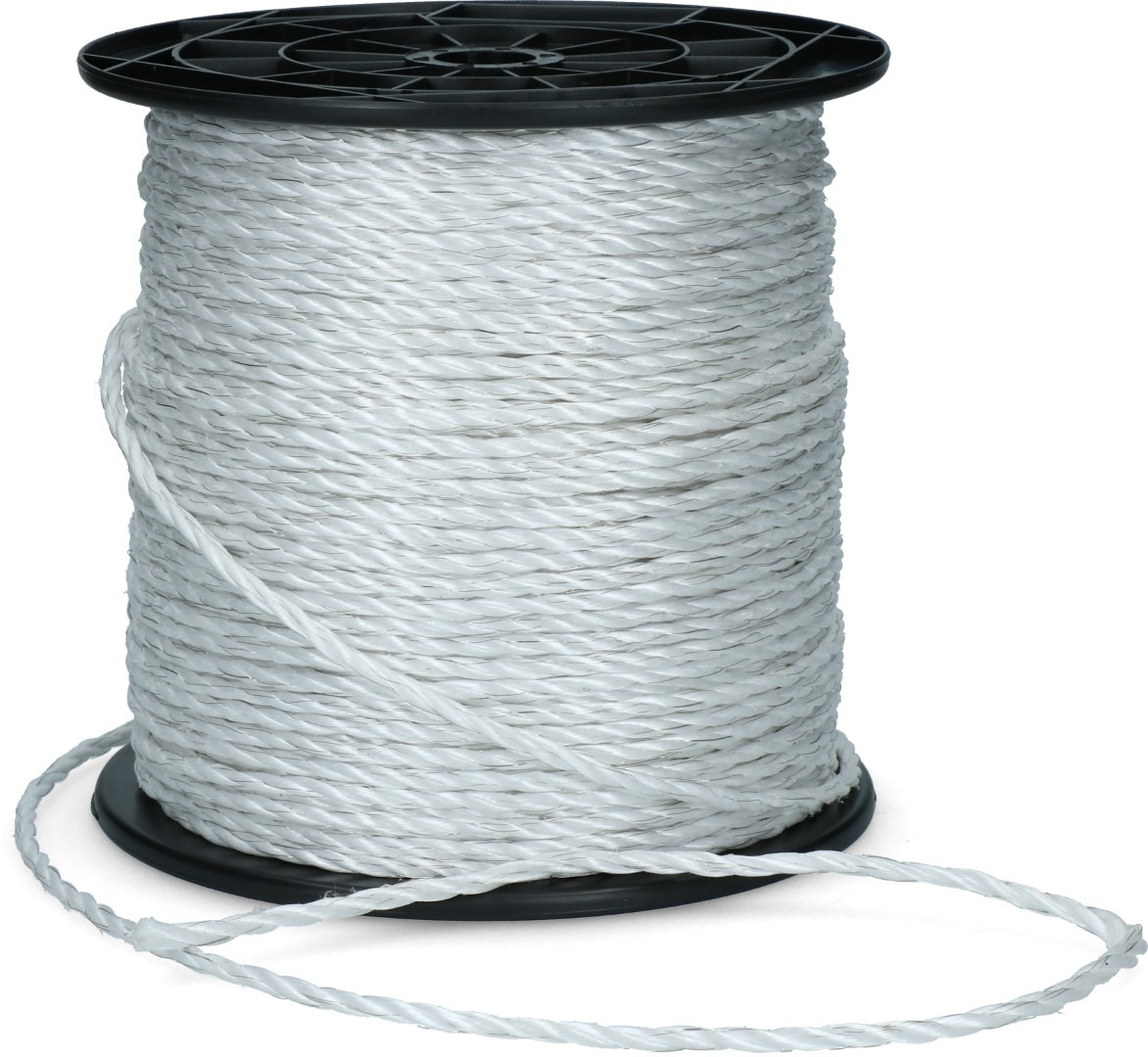 ZoneGuard 6 mm Basic afrasteringskoord wit 200 m - Afbeelding 2