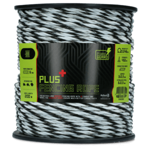 ZoneGuard 6 mm Plus afrasteringskoord zwart en wit 200 m