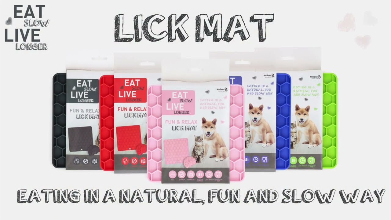 Eat Slow Live Longer Lick Mat Honeycomb Groen - Afbeelding 2