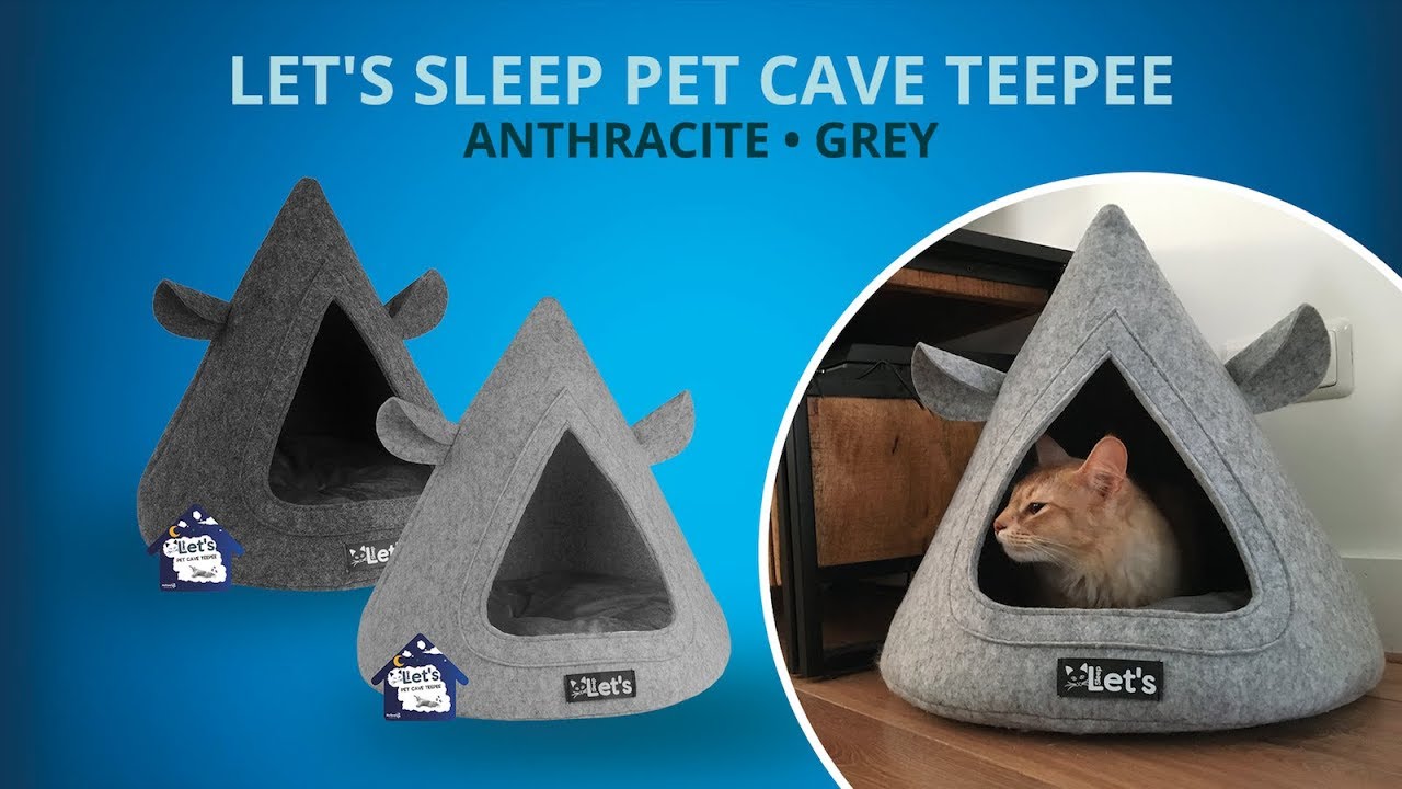 Let's sleep Pet Cave TeePee Antraciet - Afbeelding 3